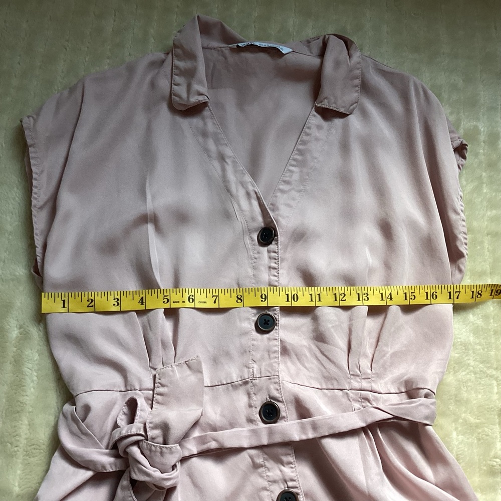 ZARA BUTTON DOWN TUNIC DRESS - Picture 3 of 16
